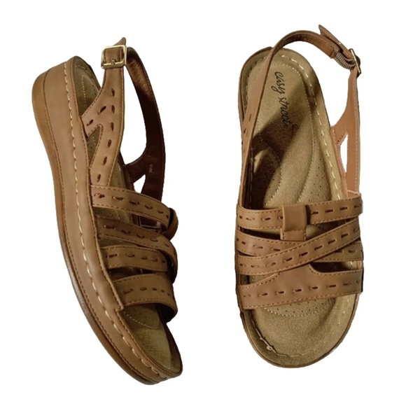 EASY STREET Kehlani Women's Tan Slingback Sandals 9.5 - Picture 4 of 12